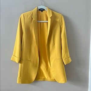 Express Women's Yellow Blazer